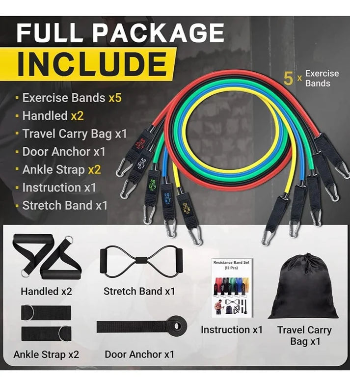 Resistance Band Set for Heavy Workout (premium product for premium people)